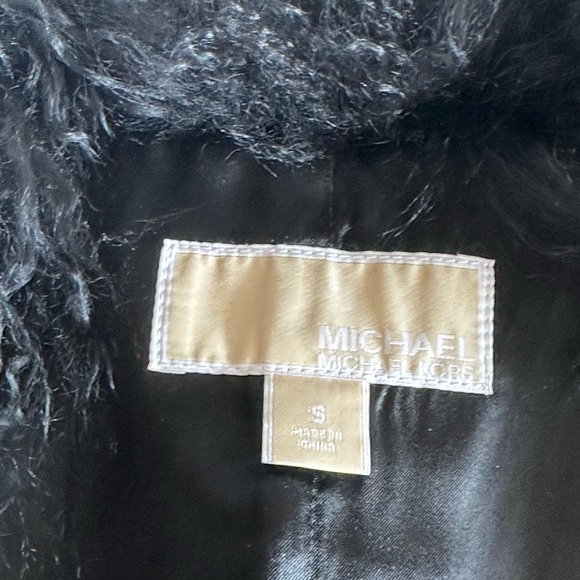 SOLDNew MICHAEL Michael KORS 100% Real Mongolian Shaggy Curly Lamb fur VEST .s S - Picture 12 of 13
